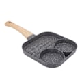 Miniatyrbillede 6 af 8: 4 Huls Stegepande Non-Stick Varmebestandig Omeletpande til Pandekager Burgere Køkkentilbehør til Gas- og Induktionskomfur Sort