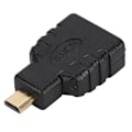 Miniatyrbild 3 av 8: 10 st Svarta ABS Micro HDMI till HDMI Adapterkontakt Stödjer 1080P för Raspberry Pi 4B