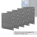 Miniatyrbild 7 av 8: 5st 12*12cm PC Dator PVC Fläkt Skydd Dammtät Förvaringspåse Svart