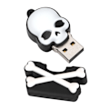 Miniatyrbillede 3 af 8: U Disk Kraniet Personlighed Nye Gaver Kompakt Mini U Disk Flash Disk Halloween Gaver 128GB