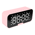 Miniatyrbild 6 av 8: Bluetooth Spegel Väckarklocka LED Digital Skärm Högt Ljud Multifunktionell Väckarklocka med Bluetooth Högtalare för Sovrum