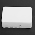 Miniatyrbillede 4 af 8: ABS Kabinet 3 stk. Køleplader Kabinetboks Passer til Raspberry Pi 4 Sort Hvid Transparent (Hvid)