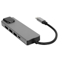 Pikkukuva 5 / 8: USB C Hub MultiPort -sovitin TypeC - High Definition Multimedia Interface 5 in 1 -sovitin laitteiden liittämiseen
