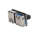 Pikkukuva 5 / 8: 20-nastainen USB 3.0 -adapteri 19-nastainen jakaja-muunnin 2-porttinen A-naarasliitin emolevy