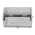 Miniatyrbilde 7 av 8: Roterende Grillkurv Rustfritt Stål Grillbur Rundt Rustfritt Stål BBQ Grillnett for Peanøtter Tørkede Nøtter Grønnsaker B
