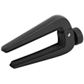 Miniatyrbillede 6 af 8: Zinklegering Akustisk Guitar Capo Professionel Justerbar Silikone Klemme Mund til Bas Ukulele Violin Sort