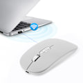 Miniatyrbillede 7 af 8: 2.4Ghz Trådløs Genopladelig Mus Lydløs Ergonomisk Computer Optisk Mus til Hjemmekontor Sølv