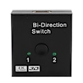 Miniatyrbillede 1 af 8: HDMI High Definition Tovejs Splitter Bidirectional Distributor Switcher Sort