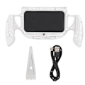 Miniatyrbillede 1 af 8: Dazzle Farvede Lys Spillekonsol Greb Gamepad Ergonomisk Beskyttelsesetui til Switch Lite Hvid