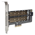 Miniatyrbillede 3 af 8: Riser Card SSD til PCIE SATA DualDisk Transfer Udvidelseskort til Windows OS X LINUX