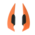 Miniatyrbilde 7 av 8: 1 Par Motorsykkel Sidevinger Aerodynamisk Ving Spoiler Universal for Motorsykkel Elektriske Sykler Oransje