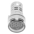 Miniatyrbillede 2 af 8: Rund LED Signallampe AC Digital Display Voltmeter Indikator (hvid)
