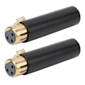 Pikkukuva 4 / 8: 2 kpl Audioadapteri XLR Uros - Naaras Sinkkiseos Mikrofoniliitin Kaapeli Tarvikkeet Musta