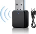 USB Bluetooth Adapter, Bluetooth 5.1 Adapter in Car AUX/USB Dual Outputs, with 3.5mm Digital Audio Cable, Bluetooth Dongle Bluetooth Receiver