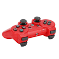 Miniatyrbilde 4 av 8: Trådløs Intelligent Bluetooth Spill Gamepad Funksjonell Håndtak Signalstabilisering for PS3 rød