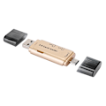 Miniatyrbillede 4 af 8: Kortlæser Mobiltelefon Computer Multi Funktion Opbevaring Bærbar Konverter Hukommelse USB3.0 (Gylden)