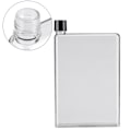 Miniatyrbild 8 av 8: 750 ml Läcksäker Platt Slank Vattenflaska Plast Transparent Bärbar Juice Koppar Färglös