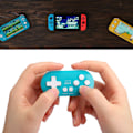 Miniatyrbilde 5 av 8: Trådløs Kontroller Mini Liten Bluetooth Bærbar Spillkontroller for Mobiltelefon Datamaskin (Blå Grønn)