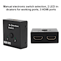 Miniatyrbillede 8 af 8: HDMI High Definition Tovejs Splitter Bidirectional Distributor Switcher Sort
