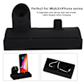 Pikkukuva 7 / 8: Matkapuhelimen latausalusta silikoniteline iWatch5/iPhone11 Pro Max -puhelimelle