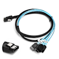 Pikkukuva 8 / 8: Mini SAS 36Pin Uros SFF‑8087 - 4 SATA 7Pin Naaras Kaapeli Mini SAS Isäntä Sisäinen Kaapeli
