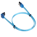 Miniatyrbillede 6 af 8: Seriel Kabel 48cm 7-Pins Albuehoved Kobberkerne Harddisk Ledning Tråd til Datakommunikation Blå