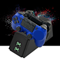 Miniatyrbillede 8 af 8: 2 i 1 USB Dobbelt Opladningsdock Opladningsstation til PS4 Controller med LED-lys