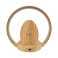 Miniatyrbillede 2 af 8: LED Trådløs Oplader Lampe med 3 Lysindstillinger Øjenbeskyttende Læselampe til Soveværelse Hjem Oval Stil