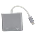 Pikkukuva 1 / 8: Type-C - 2 in 1 HD Multimedia Interface -sovitin videomuunnin Macbookille/Pro 2015 2016 2017 2018