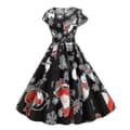 Miniatyrbillede 2 af 4: Dame Jule Swing Skater Vintage Hepburn Aftenfestkjole Pattern B S