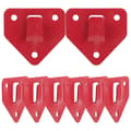 [LLC] 8 st. väggmonterad brandsläckarkrok, kraftig brandsläckarfäste Röd Red 6.2X6.2cm