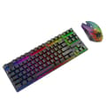[LLC] 1 set T87 Wireless Keyboard with Quick Response, Long Standby Time, Waterproof, for Laptop, Gaming, Desktop Mouse, Compatible with Laptop Black