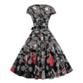 Miniatyrbillede 3 af 4: Dame Jule Swing Skater Vintage Hepburn Aftenfestkjole Pattern C L