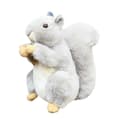 [LLC] Squirrel Doll Lifelike Grey Squirrel Plush Toy: A Perfect Christmas Gift for Kids!-lingling}