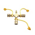 Miniatyrbillede 4 af 5: [LLC]250 Type 3-vejs Splitter 1/4 tomme Stik Propan Hurtigadapter Til Autocampere Grill
