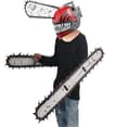 Anime Chainsaw Man-maske med håndsag
