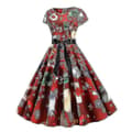 Miniatyrbillede 2 af 4: Dame Jule Swing Skater Vintage Hepburn Aftenfestkjole Pattern A S