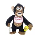 [LLC] Elektrisk apaplyschleksak med ljud, magnetisk banankontroll, animerad schimpansdocka, present för barn, bus Black