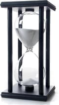 [LLC]Vit Sand 60 Minuter Trä Sandklocka, Timglas Sandtimer
