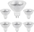 [LLC] Halogen Bulb Gu5.3 50w 12v, 800lm Warm White 2700k Dimmable, Halogen Spotlight Bulb Mr16, Pack of 6 Pcs