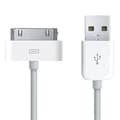 [LLC]Ladekabel 30-pin for iPad 1,2,3 / iPod / iPhone 3, 4,4s Hvit