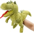 [LLC]Plysch Dinosaur Handdocka T-Rex med Öppen Rörlig Mun för