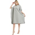 Pikkukuva 2 / 5: Vaihtoviitta Hupullinen Pyyhe Poncho Rannalle Uima Surffaukseen Nopeasti Kuivuva Mikrokuitupyyhe Aikuisille Teineille (Harmaa)