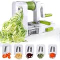 Spiralizer 4-bladig Grönsaksspiralizer Vikbar Spiraliskärare Zucchini Noodle Veggie Pasta Spaghetti Maker