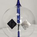 Miniatyrbillede 5 af 5: 4-Bladet Roterende Glas Vindmølle Solcelledrevet Crookes Radiometer Lysmølle/Undervisningsmateriale