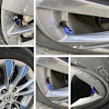 Miniatyrbillede 4 af 5: 8 stk. Dækventilhætter | Aluminium Dækstøvhætter | Universal Dækventil Udskiftning til Biler Cykler Motorcykler | Blå
