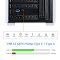 Pikkukuva 4 / 5: PCI-E 1X USB 3.2 Gen1 USB3.2 Type-C etupaneeliadapterikortti 2 porttia (Type C+ Type A) Laajennuskortti