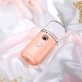 Miniatyrbillede 3 af 5: Sprayudstyr USB Genopladelig Ansigtsfugter Bærbar Hudpleje Fugtgivende Instrument Grøn (1 stk, Grøn)