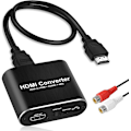 Miniatyrbilde 1 av 5: 4k@60hz HDMI-lydekstraktor med 1,2 m HDMI-kabel Avedio Links, optisk Toslink Spdif + 3,5 mm Aux Stereo lydutgang, HDMI-lydkonverteradapter Splitter