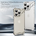 Miniatyrbillede 1 af 2: phone 13Pro mobiltelefon cover specialformet metalhjørnepude anti-fald uden ramme Titanium Gray